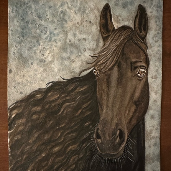 Original Horse Art Watercolor - Picture 1 of 4